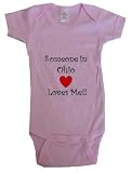 SOMEONE IN OHIO LOVES ME - OHIO BABY - State-series - White, Blue or Pink Onesie / Baby T-shirt