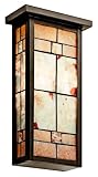 Kichler Lighting 69116 2-Light Prairie Ridge Art Glass and Cut Stone ADA Compliant Wall Sconce, Olde Bronze