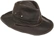 Dorfman-Pacific Weathered Cotton Outback Hat With Chin Cord