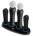 Quadruple Port Charging Station for PlayStation Move Controllers