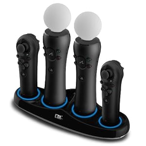 Quadruple Port Charging Station for PlayStation Move Controllers