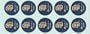 Phiten MLB Authentic Titanium Discs, San Diego Padres, 10 Discs