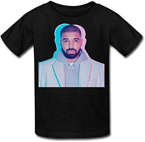 YC Big Boys' Drake Fashion Shirt.png T Shirt For Kids Black XL