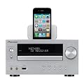 Pioneer XC-HM70-S HiFi Kompaktanlage ohne Lautsprecher (DLNA, CD/MP3/WMA-Player, Internet Radio, Apple iPod-Dock, USB 2.0) silber