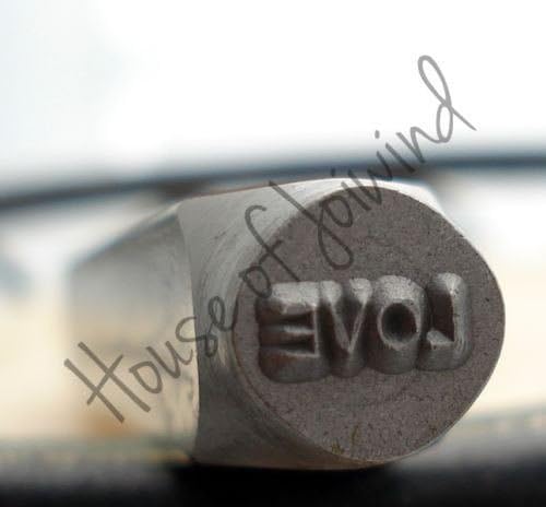 LOVE Word 6x3mm Metal STAMP Design Punch for Blanks Personalized Jewelry PMC