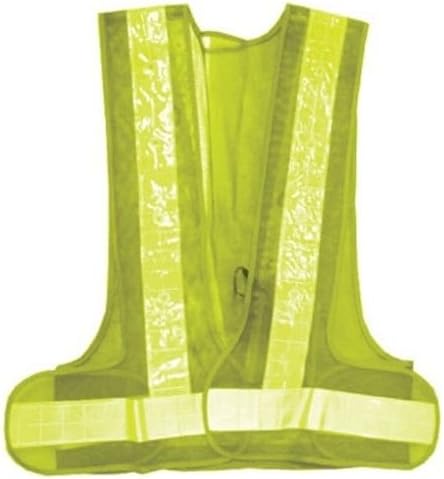 Universal Fit 16 LED Red Illuminated Safety Work Vest w/ 2" Reflective Strips