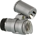 SE MW10087L Mini Brass Microscope with Illuminator