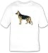 T-shirt with schafer, domestic, shepherd, German, pet, animal, dog, canine, breed