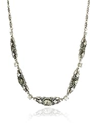 Sorrelli "Pewter" Crystal Vintage Inspired Silver-Tone Necklace