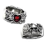 Broken Heart - Alchemy Gothic Pewter Ring, size 8