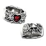 Broken Heart - Alchemy Gothic Pewter Ring, size 8