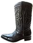 $785 Mezlan Jesse Alligator Black Cowboy Boots Shoes 11