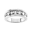 14K White Gold Wedding Band