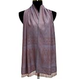Beautiful Women Neck Wear Flower Leaf Design Rectangular Silk Scarf (Free Shipping) Scrf0071