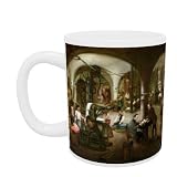 Factory in the Rue d'Aubagne, 1861 (oil on canvas) by V. Cornis - Mug - Standard Size