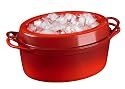 Le Creuset Enameled Cast-Iron 7-1/4-Quart Oval Doufeu Oven, Cherry