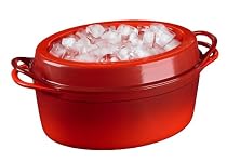 Le Creuset Enameled Cast-Iron 7-1/4-Quart Oval Doufeu Oven, Cherry