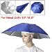 Outdoor Fishing Camping Royal Blue Umbrella Hat Headwear Cap