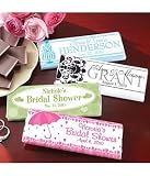 Personalized Wedding Gifts - Polka Dot and Hearts Candy Bar Wrappers (30)