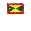 Grenada Flag 4 x 6 inch
