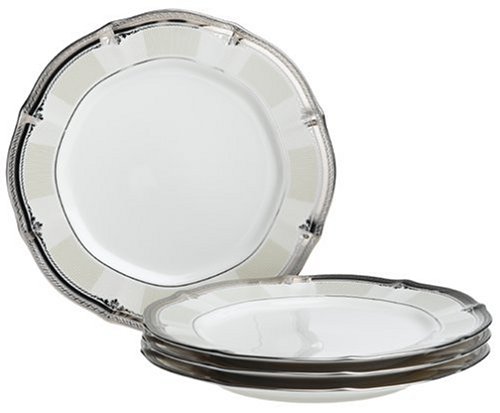 Noritake Stratford Platinum 9-Inch Accent/Luncheon Plates, Set of 4