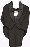Boys Formal Dress Tuxedo with Tails & Cummerbund Ringbearer Wedding Wear