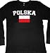 Polska Flag International Soccer Thermal Shirt, Poland, Polish Pride Mens Long Sleeve Thermal