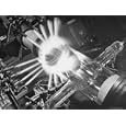 Laboratory Scene of Oxygen Hydrogen Flames Heating a Long Glass Tube to 900 Degrees Centigrade Photographic Poster Print by Andreas Feininger, 24x18
