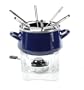 Chantal Enamel-On-Steel 2-Quart Classic Fondue Set, Cobalt Blue