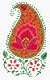 Paisley Flower Auto Glass Sticker