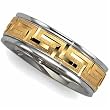 18K Yellow Gold and Platinum Ladies Designer Wedding Band