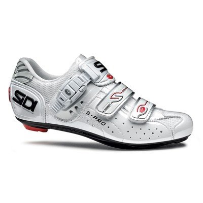 Sidi 2013 Women's Genius 5 Pro Carbon Road Cycling Shoes (White Vernice - 41) On Sale