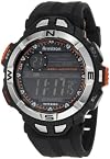 Armitron Men's 408233ORG Chronograph Multi-Function Orange Accented Black Resin Sport Watch