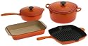 Le Creuset Classic Enameled Cast-Iron 6-Piece Cookware Set, Flame