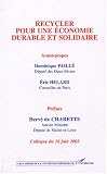 Recycler pour une �conomie durable et solidaire : Colloque du 16 juin 2003
