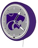 20 inch Neon Wall Clock NCAA Team - Kansas State - NCAA Team
