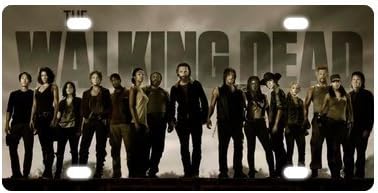 The Walking Dead Custom Fashion Metal Car License Plate 12" X 6" (New)