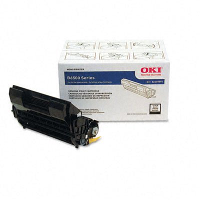 Black Toner Cartridge for Okidata B6500 Printers, 52116001