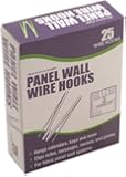 Advantus Panel Wall Wire Hooks, Silver, 25 Hooks per Pack (75370)