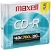 MAXELL 623205 700 MB Recordable CDs (5-pk Slim Jewel Case)