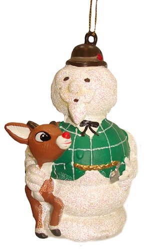 4" Sam The Snowman With Rudolph Christmas Ornament #RU0138