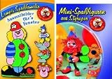 Mini-Spaßfiguren aus Styropor. Ausmalbilder für´s Fenster.
