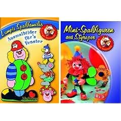 Mini-Spa�figuren aus Styropor. Ausmalbilder f�r�s Fenster.