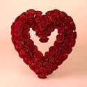 Red Rose Heart Wreath