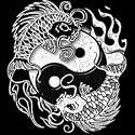 Yin Yang Koi Adult T-Shirt