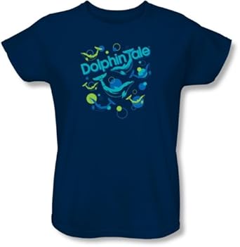 Dolphin Tale Bubbles T Shirt Ladies Short-Sleeve T-Shirt