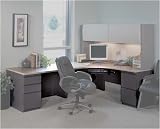 Mayline C313L+6BLCKCRCHBK CSII 72 W J-Table with 24 D Left-Hand Return Pedestal: None, Finish: Bla