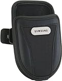 Samsung Leather Univeral Molded Pouch for Black for  Samsung SGH-T109, SCH- ....