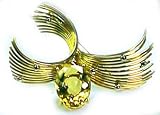 An Estate 16.48 ct Citrine & 18k Yellow Gold Brooch
