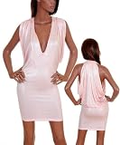 Sexy Pale Pink Celebrity Style Cocktail Party Column Mini Dress